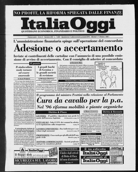 Italia oggi : quotidiano di economia finanza e politica